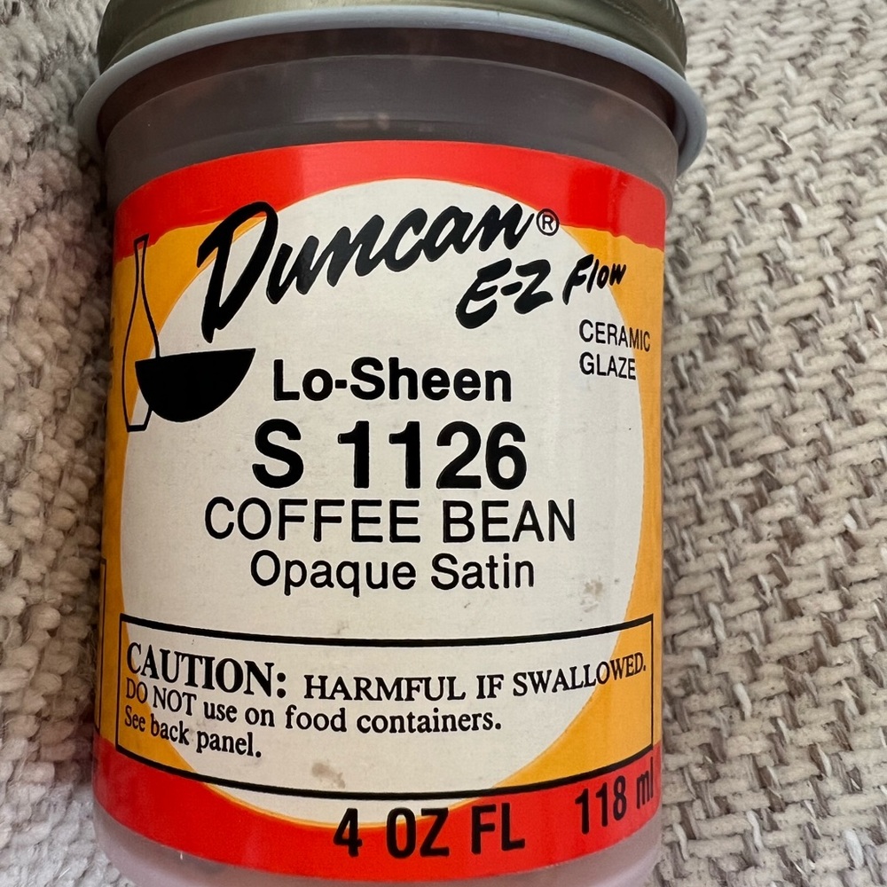 Duncan E-Z Flow Ceramic Glaze in Coffee Bean Vintage Rare Discontinued